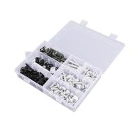Tool Box Motorcycle Complete Fairing Screws Kit Screws 198 Pieces Body Screws Nut Replacement CNC Alloy For YZF R6 R1(Onecolor)