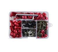 Tool Box Motorcycle Fairing Bolts Kit CNC Screws Nut For CBR600RR CBR900RR CBR929RR CBR1000RR CBR 600RR 900RR 929RR 1000RR 600(Rosso)