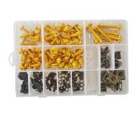 Tool Box Motorcycle Fairing Bolts Nuts Kit Body Fastener Clips Screw For Ducati 848 EVO 1098 1198 1098S 1098R 1198S 2007-2013 200x(Gold)