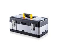 Tool Box Organiser Heavy Duty Metal Latch Stackable Portable Toolbox Storage Organiser for Small Parts for Tools (14Inch)