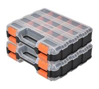 Tool Box Organizer 2 Packs Screw Organizer Box Double Sided Small Parts Organizer 34 Compartments Tool Box Organizer With Removable Dividers Portable Tool Organizer For Hardware, Screws, Bolts, Beads