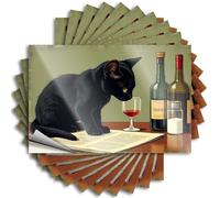 Tool Box Stickers A Black Cat Perches On an Open Newspaper Sticker 10Pcs Tool Box Stickers Blank Bumper Stickers(12X18CM)
