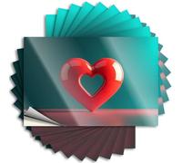 Tool Box Stickers A Large Red Heart with A Smaller Cutout Sticker 10Pcs Prank Stickers for Adults Toolbox Stickers and Dec(8X12CM)