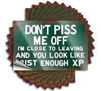 Tool Box Stickers Annoy Me at Your Own Risk Stickers 10Pcs Bar Funny Signs Bar Sign for Home Decor(8X12CM)