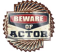 Tool Box Stickers Beware of Actor Funny Sticker 10 Pcs Bumper Sticker Funk Around and Find Out Sticker(6X9CM)