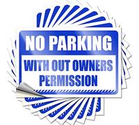 Tool Box Stickers No Trespassing with Out Owners Permission Funny Sticker 10 Pcs Bumper Stickers Toolbox Stickers(12X18CM)
