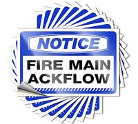 Tool Box Stickers Notice Fire Main Backflow Stickers 10 Pcs Bumper Sticker Funk Around and Find Out Sticker(8X12CM)