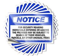 Tool Box Stickers Notice for Reasons Individuals Entering Or Leaving The Premises May Be Stickers 10 Pcs Prank Stickers Prank Stickers for Adults(6X9CM)