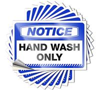 Tool Box Stickers Notice Hand Wash Only Stickers 10 Pcs Prank Stickers Prank Stickers for Adults(8X12CM)