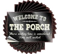 Tool Box Stickers Welcome to The Porch Funny Sticker 10 Pcs Prank Bumper Stickers Sticker Box(12X18CM)