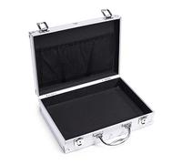 Tool Box Tool Boxes Aluminum Alloy Portable Toolbox Aluminum Briefcase Hard-Sided with Combination Locks Toolbox Tool Organizer Tool Chest (Color : Black-b) (Silver b) (Silver a)