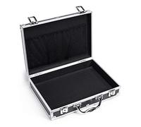 Tool Box Tool Boxes Aluminum Alloy Portable Toolbox Aluminum Briefcase Hard-Sided with Combination Locks Toolbox Tool Organizer Tool Chest (Color : Black-b) (Silver b) (Black a)