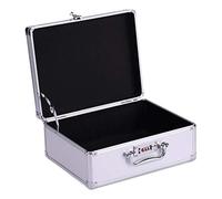 Tool Box Tool Boxes Aluminum Alloy Portable Toolbox Aluminum Briefcase Hard-Sided with Combination Locks Toolbox Tool Organizer Tool Chest (Color : Black-b) (Silver b) (Silver b)