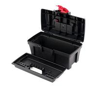 Tool Box with Integrated Tool Carrier for Workshop Garage ABS Plastic Clamp Locks (300 x 167 x 150 mm)