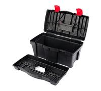 Tool Box with Integrated Tool Carrier for Workshop Garage ABS Plastic Clamp Locks (460 x 257 x 227 mm)
