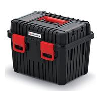 Tool Box with Organiser in Lid Functional Carrier Clamp Locks Plastic 445 x 360 x 337 mm (A)