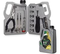 Tool Box with Tools Large Plastic Jerry Can Carry Case Organiser Includeds 22pc