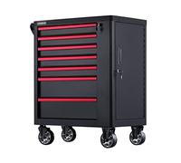 Tool Boxes Tool Chest/Tool Cabinet, Toolbox Storage System Side Tool Storage Cabinet Heavy Duty Cart Steel Rolling Tool Box with 7 Lockable Drawers Tool Organizer