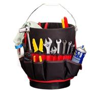 Tool Bucket Garden Tool Organizer, Foldable Storage Basket | with Multiple Pockets Garden Outdoor Beach Storage Tote Foldable Portable Carry All Caddy Sturdy Gear Carrier Versatile