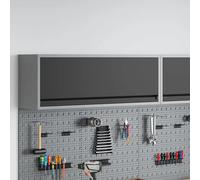 vidaXL Tool Cabinet with Storage Black and Grey 100 x 25 x 35 cm