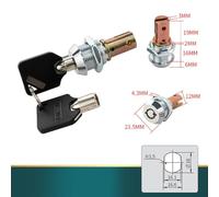 Tool Cabinet Lock Auto Repair Tool Car Lock Steel Drawer Lock Copper Core 2 Keys(WT9973-16)
