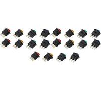 Tool Compatible with 20PCS LED Light Round Rocker Switch 3 Pin 2 Gear 20mm Car LED Light On Off Power Toggle Switch 12V