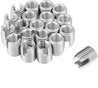 Tool Compatible with 20pcs SUS303 Self Tapping Slotted Screw Thread Insert Nuts Stainless Steel for Compatible with Helical Repair M8 x 15mm