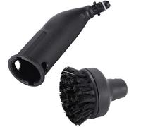 Tool Compatible with 2pcs/Set Detail Jet Nozzle Large Round Cleaning Brush Compatible with Karcher SC1 SC2 SC3 SC4 SC5 Steam Cleaners