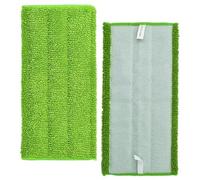 Tool Compatible with 2Pcs Washable Cleaning Mopping Pads mops cloth for Swiffer WetJet sweeper floor Dry Wet Rag Replacement Parts Accessories(Green)
