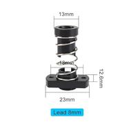 Tool Compatible with 3D Printer T8 POM Nuts For Ender 3 ender 3 pro Lead 2mm / 4mm / 8mm Acme Threaded Rod Eliminate the gap Spring DIY Accessories(Lead 8MM)