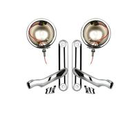Tool Compatible with 4.5 inch Motorcycle Fog Light Holder 4-1/2" Turn Signal Bracket Auxiliary Lighting Compatible with Street Glide FLHX Frame Parts 06-13(Style 8)