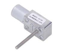 Tool Compatible with DC Reduction Motor, DC Gear Motor 12V M6 X 50mm Reversible DC Reduction Motor Vertical Output Shaft Aluminum Alloy Brass for Compatible with Window Opener, Mounts (150RPM)(150RPM)