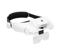 Tool Compatible with LED Head Mount Magnifier, Headband Magnifier Soft Sponge 3 LEDs 23 Kinds Magnifications Adjustable Rechargeable Head Mount Hands Free, Magnifiers