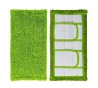 Tool Compatible with Microfiber Hardwood Floor Mop Pad Wet and Dry Flip Mop Washable Reusable for Swiffer Sweeper Mop Cloths/Pads(Green)