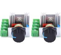 Tool Compatible with Speed Control Module, 2Pcs AC Motor Speed Control Module Controller Switch Digital PWM Adjustable Dimmer Speed Voltage, Motor Speed Controllers