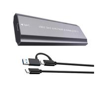 Tool Complimentary Aluminum Hard Operate Case Double Manner METER.2 NVMe Port Agreement USB 3.1 Gen1 Fast Data Transfer Speed Stake Single Cable Plan for Storage Storage Hard Wearing Metal Case