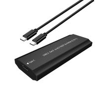 Tool Complimentary Aluminum Hard Operate Case Double Manner METER.2 NVMe Port Agreement USB 3.1 Gen1 Fast Data Transfer Speed Stake Single Cable Plan for Storage Storage Hard Wearing Metal Case