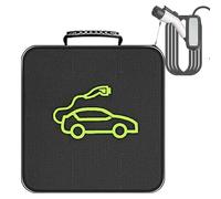 Tool Cord Bag - Jumper Cable Bag, Cable Organizer Bag | Storage and Organizer for Cords, Cables and Hoses Including Vehicle EV Charging Cables, Square Large, Consulte la descripción, See description