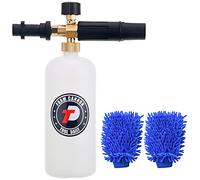 Tool Daily Adjustable Snow Foam Cannon Lance for Karcher K Series K2 K3 K4 K5 K6 K7 Pressure Washer Accessories, 1 Liter, Includes Car Wash Mitt