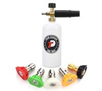 Tool Daily Foam Cannon with 1/4 Inch Quick Connector, 1 Liter, 5 Pressure Washer Nozzle Tips