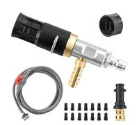 Tool Daily Pressure Washer Chemical Injector Kit for Karcher K2-K7,4-4.5GPM | Adjustable Downstream Injection Spray Nozzle with Adapter, Long Range Nozzle with 1/4" Quick Connect, 2500-4000 PSI