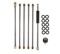 Tool Daily Pressure Washer Extension Wand, 90 Inch Power Washer Lance, 1/4 Inch Quick Connect, M22, 4000 PSI