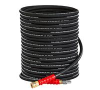 Tool Daily Pressure Washer Hose, 3/8 Inch x 50 FT, Quick Connect, 4000 PSI, High Tensile Wire Braided,Black