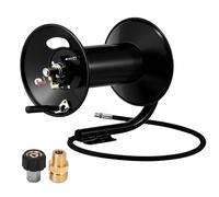 Tool Daily Pressure Washer Hose Reel 200 FT, Heavy Duty Steel Hose Reel for Power Washer, 3/8" Hand Crank, 4000 PSI