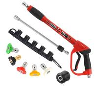 Tool Daily Pressure Washer Long Gun with Adapter for Karcher K Series K2 K3 K4 K5 K6 K7, Replacement Jet Wash Lance, Extension Wand, 5 Nozzle Tips, M22 14mm Fitting, 40 Inch, 5000 PSI