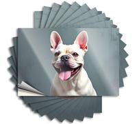 Tool Decal A Happy French Bulldog with Its Tongue Out Sticker 10Pcs Big Bandaid Sticker for Car Stickers for Trucks(8X12CM)