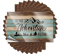 Tool Decal Let The Adventure Begin Funny Sticker 10 Pcs Car Stickers Christmas Toolbox Stickers and Decals(6X9CM)