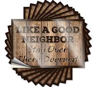 Tool Decal Like A Good Neighbor Stay Over There Funny Sticker 10 Pcs Funny Bumper Stickers for Adults Funny Truck Stick(6X9CM)