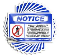 Tool Decal Notice Only_ is Allowed to Install Stickers 10Pcs Prank Stickers for Adults Stickers for Cars(6X9CM)