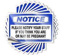 Tool Decal Notice Please Notify Our Staff If You Think You Stickers 10 Pcs Warning Sticker Funny Sticker(12X18CM)